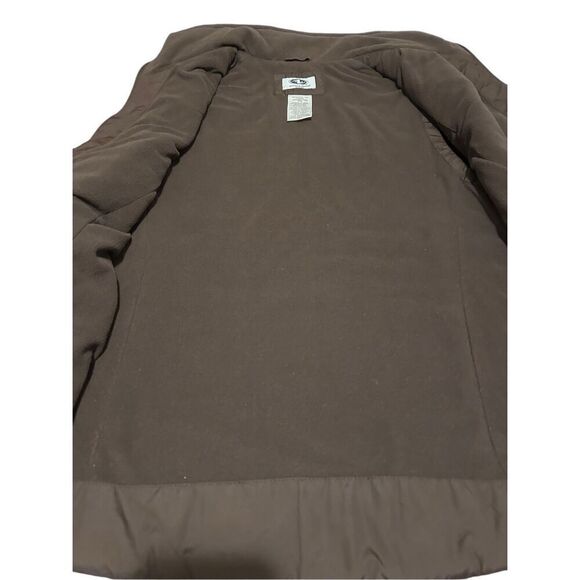 Althletic Works Woman Women’s Size 1X Brown Quilted Inner Fleece Zip Up Vest - Picture 4 of 8